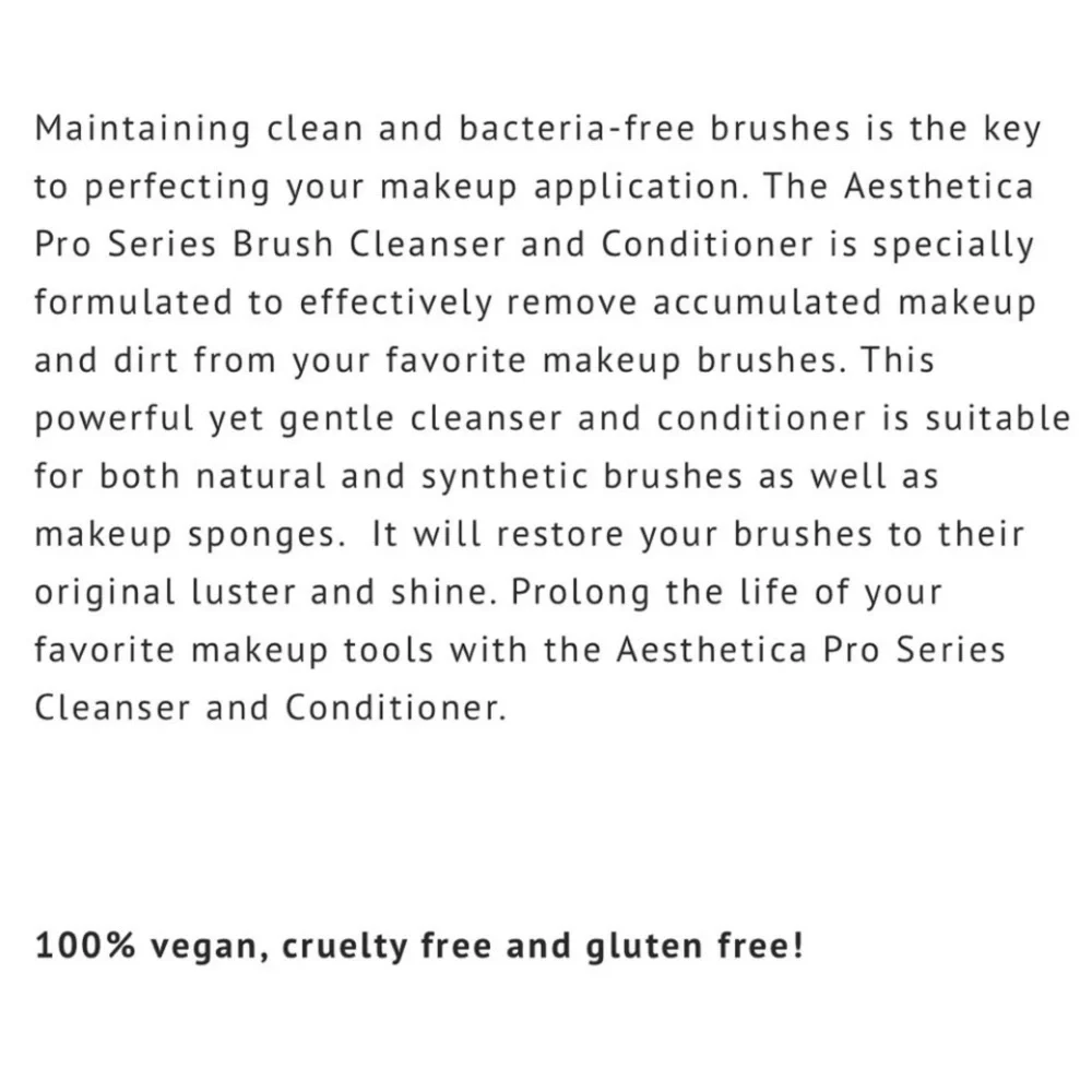 Aesthetica Pro Series Brush Cleanser and Conditioner